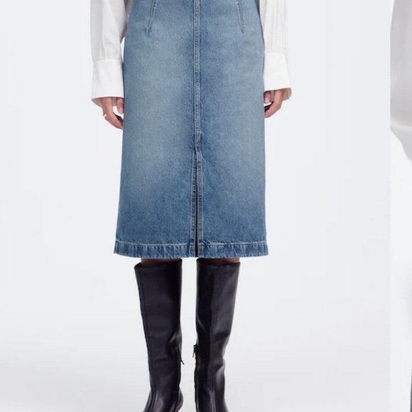 Madewell Denim Midi Skirt, size 27, NWT - Picture 3 of 7